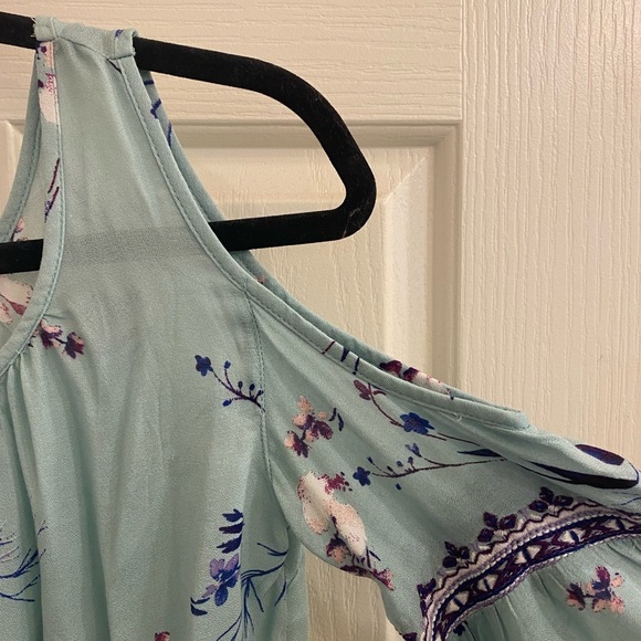 Arizona floral cold shoulder long sleeve blouse - Picture 6 of 6